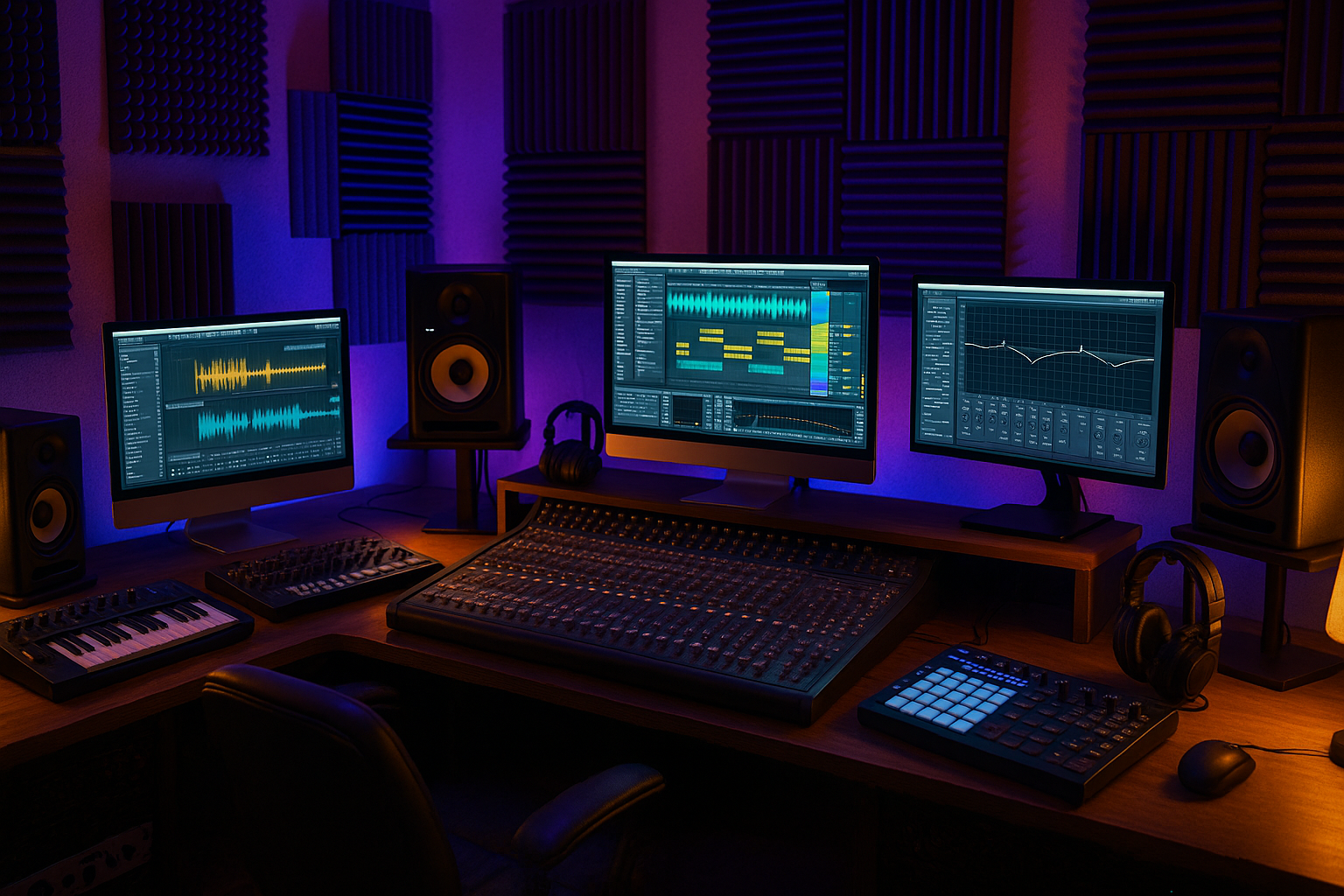 music recording studio that makes beats